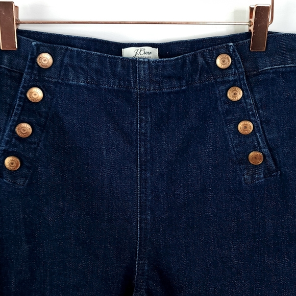 J Crew Billie Demi Boot Crop Sailor Front Jean Size 30 - Picture 5 of 6